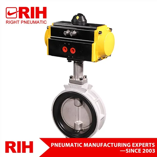 304stainless Steel Sanitary Tri Clamp Pneumatic Actuator Butterfly Valve Pneumatic Valve